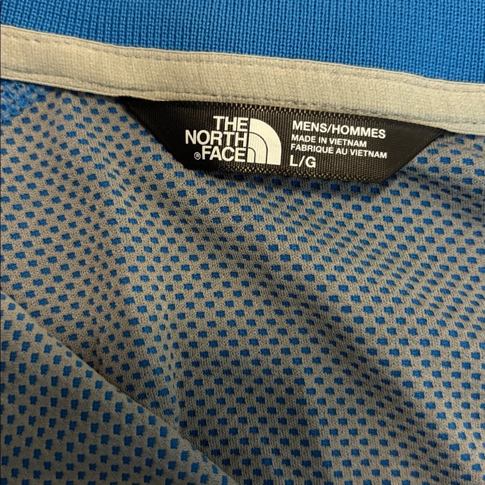 THE NORTH FACE | blue polo shirt large